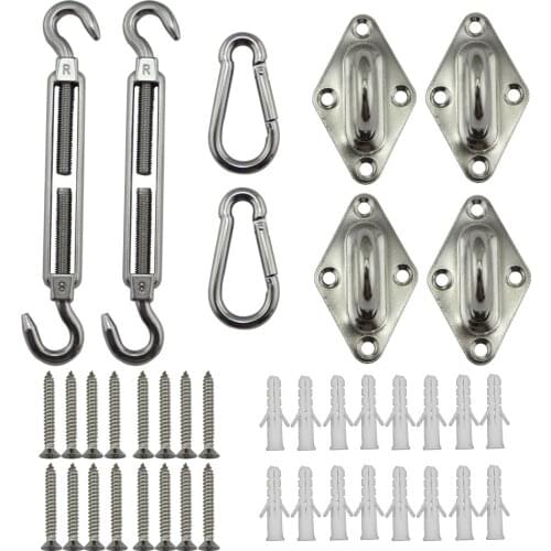 Hot sale shade sail kit sail accessories hardware AISI 316