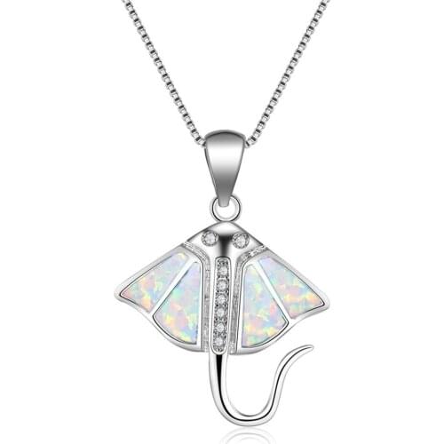 Hot Selling Lovely Animal Necklace Cute Whale White Pendant Necklaces Women Wedding Engagement Party Jewelry Gifts