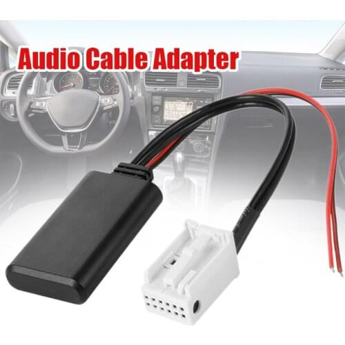 Mayitr 1pc High Speed Audio Cable Adapter 12-pin Car AUX Data Adapters For V-W MCD RCD510 RCD310+ RNS510 RNS315
