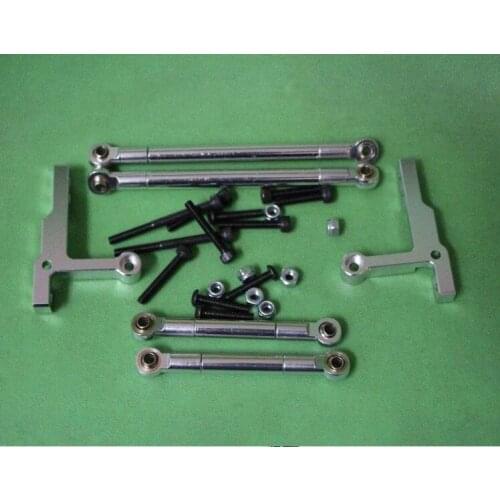 Alloy Push Rod Set For Tamiya CC01 Pajero Jeep Silver