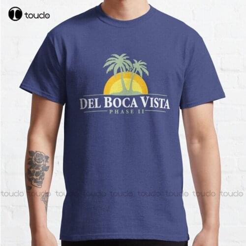 New Del Boca Vista - Retirement Community Classic T-Shirt Cotton Men Tee Shirt