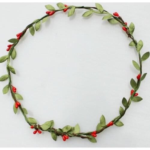 Wreath Flower Bud Crown Garland Hair Band Cute Women Forehead Headband Wedding Beach Holiday Photo Hair Accessories Hairband