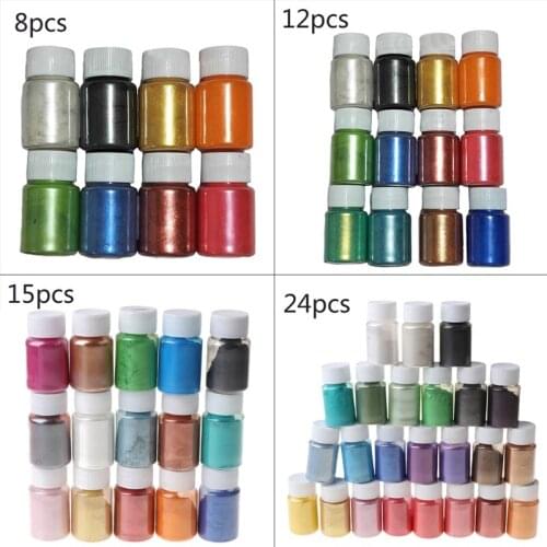 1 Set Pearlescent Mica Powder Epoxy Resin Dye Pearl Pigment DIY Jewelry Crafts