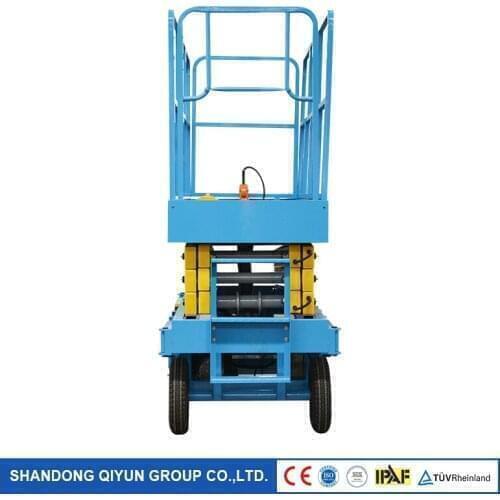 Qiyun 4-18m Traction Mobile Scissors Lift Electric Hydraulic Platform Lift with CE ISO TUV