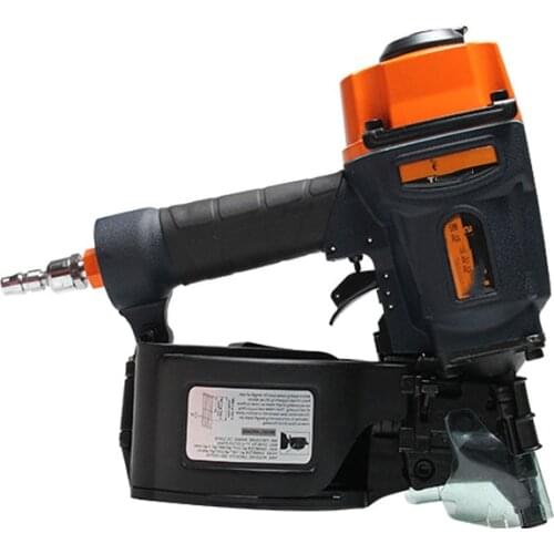 HPCN55 Portable One Machine Multi-Purpose Small Pneumatic Coil Nail Gun Guard Plate Wooden Box Pallet Nailing Machine Nail Gun