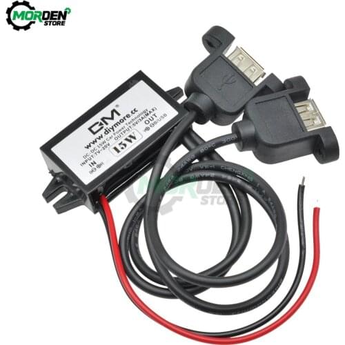 DC 12V to 5V 3A 15W Car Power Converter Micro Mini USB Step Down Voltage Power Supply Output Adapter Low Heat Auto Protection