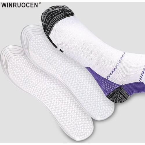 Silicone Insoles for Shoes Men Women Massage Shoe Pads Gel Foot Insoles for Fascitis Plantar Feet Care Shoe Sole Inserts