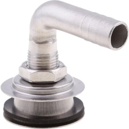 Stainless Steel Boat Marine Flush Mount Fuel Gas Tank Vent 90 Degree