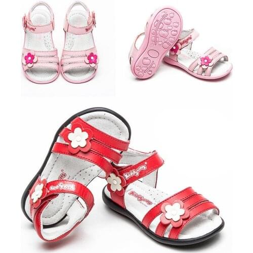 Super quality Shoes 1pair Genuine Leather Children kids Fashion Shoes, New girl arch support