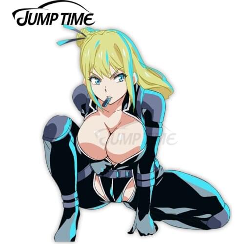 Jump Time 13 x 10.2cm For Ninja Slayer Nancy Lee Vinyl Car Stickers Creative Graffiti Sticker Waterproof Window Trunk Decal