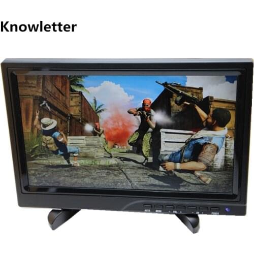 10.1" IPS Lcd monitor 1366x768 16:9 HDMI DVI VGA Audio for raspberry Xbox360