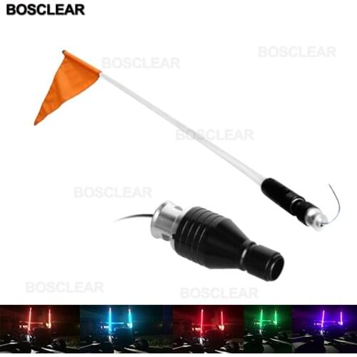 1.2/1.5/1.8m Whip Light LED Flag Lamp Pole Safety Antenna decoration Lights for jeep Sand Buggy UTV ATV Truck Sand Rails BOSCLEA