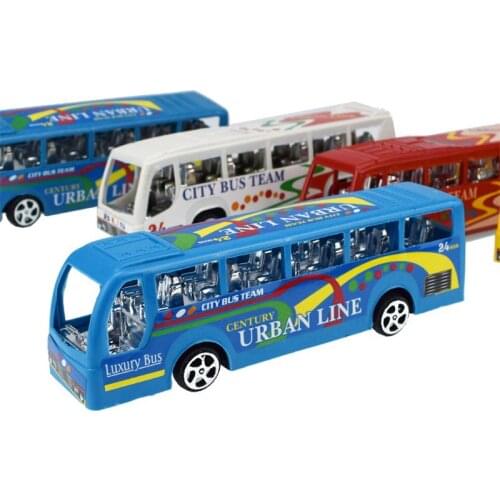 19cm Pioneer Fire Police Bus Pull Back Inertial Cars Kids Baby Toy Gift Diecasts Car Model 95AE