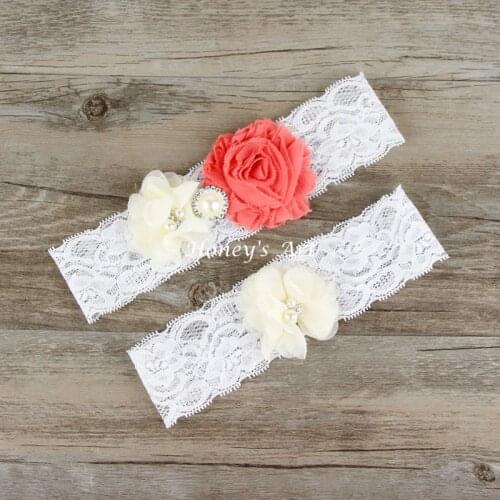 2pcs/Set Bridal Garter Keepsake Toss Vintage Lace Garters White Wedding Garter Set Bridal Accessories