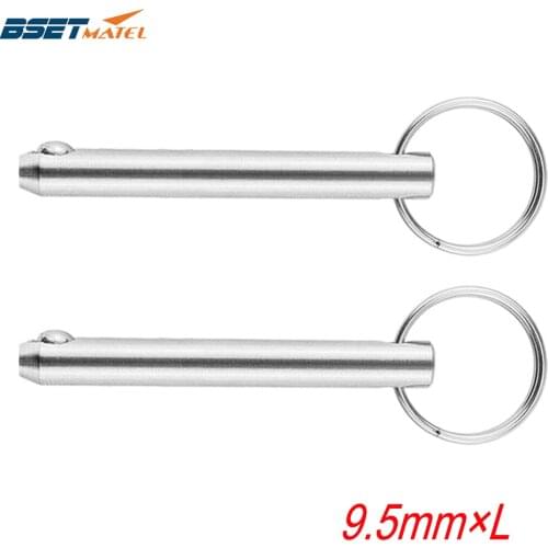 2PCS/Lot 3/8inch 9.5mm Stainless Steel 316 Quick Release Ball Pin for Boat Bimini Top Deck Hinge Marine Boat Accessories