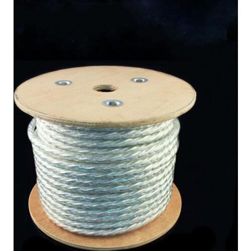 LS017 2 Core Silver Plating Double Shield RCA Audio Cable for Audiophile DIY Hifi Cable(sell Per 1.0M)