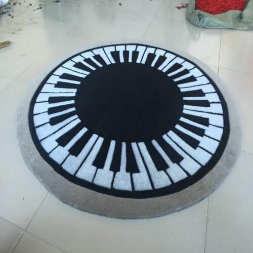 Acrylic circular piano carpet alfombras Modern Handmade carpets Living room Bedroom Fashion creative Coffee table sofa tapete
