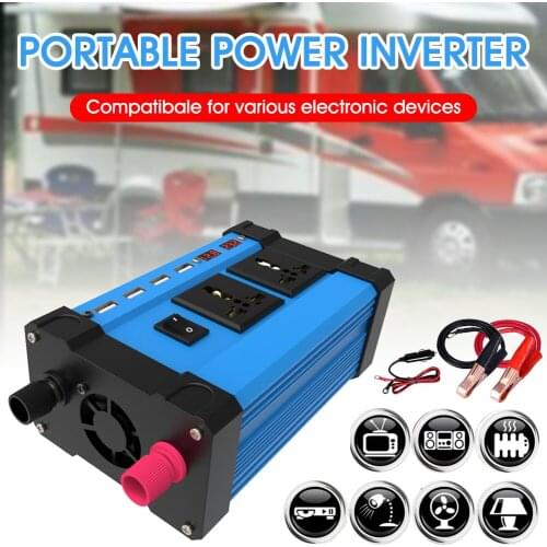 Wholesale 4000W Car Power Inverter with Digital LED Display Inversor 12V 220V 110V DC to AC Sine Wave Convertor Auto Inverter