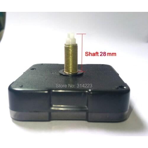 Free shipping 5 set Mute scanning Quartz Clock Movement for Clock Mechanism Repair DIY clock parts accessories shaft 28mm