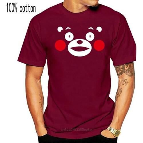 KUMAMON Japan Anime Lovely Bear Short Sleeves Black Unisex Tee T-shirt Costume