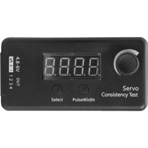 DC 4.8-6V 3 Mode Mini Digital Servo/ESC Consistency Tester Steering Gear Measurement for RC Helicopter Airplane Car Tool