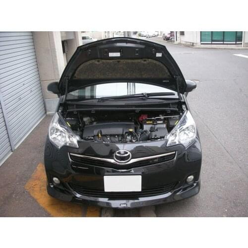For 2010-2016 Toyota Ractis XP120 Front Hood Bonnet Modify Gas Struts Carbon Fiber Spring Damper Lift Support Absorber