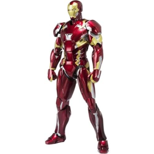Disney Marvel Legand Anime Action Figure Iron Man Figma Avengers Superhero Model Movable Joints 14cm PVC Model Toys For Children
