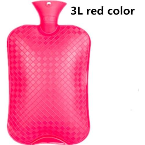3L giant big pvc rubber hot water bottles winter warming body cold hot water bag at summer