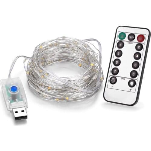 8 mode 5M 10M 20M String Light Waterproof Christmas Lights Lamp Holiday Lighting Wedding Party Decoration Curtain String Lights