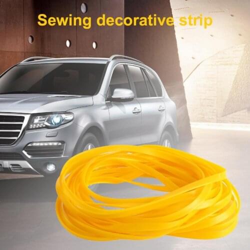 LBWS-294 Car Sealing Strip Yellow Car Decoration 8m Rubber Car Front Windshield Panel Sealing Strip for Car