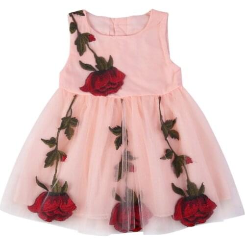 Summer Newborn Dresses for Girl Summer Party Wedding White Dress Baby Girls Flower Embroidery Vestido 1 2 Year Princess Clothes