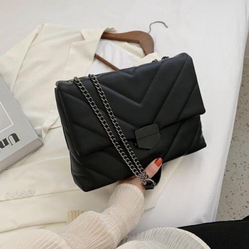 Embroidery Thread Small PU Leather Crossbody Bags for Women 2021 Trend Hand Bag Womens Tote Trending Shoulder Handbags