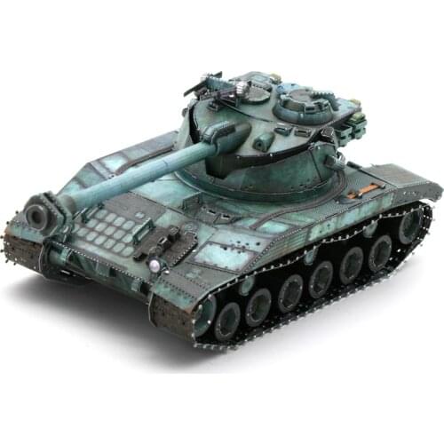 2019 MU 3D Metal Puzzle BAT-CHATILLON25T TANK military model kits DIY 3D Laser Cut Assemble Jigsaw Toys GIFT For Children Adult