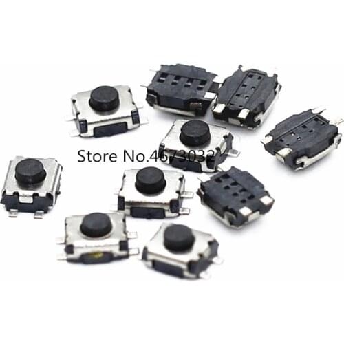 100pcs 3*4*2 Micro Button Tact switch 4 Pins SMD Little Turtle Double Spring 3x4x2MM Interrupteur Tablette 3*3.5*2