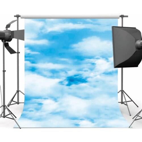 Mehofoto White Cloud Background Blue Sky Photocall Photo Backdrop for Photographers Studio CM-5424