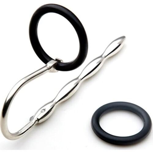 Stainless Steel Male Urethral Catheters Blocking Comrades Metal Rod Urethral Dilator Stimulation Sounds Delay Cock Ring Sex Toys