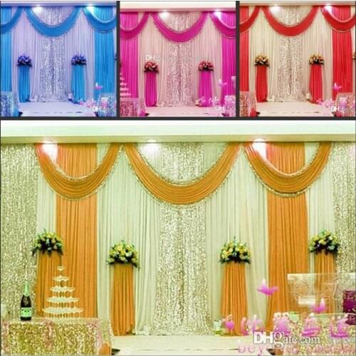 Wholesale High Quality Wedding Backdrop Curtain Sequined being Wedding Decorations 6 m * 3 m Cloth Background Scene Wedding Deco