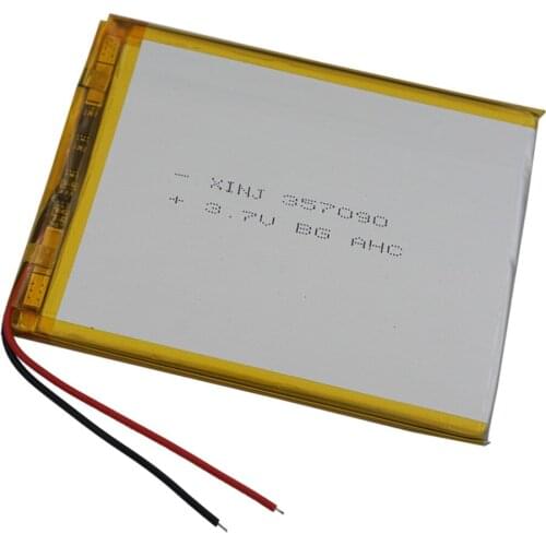 XINJ 3.7V 3500mAh Lithium Polymer Rechargeable Battery Li ion li-po cell 357090 For E-book PAD MID Phone Portable DVD Tablet PC