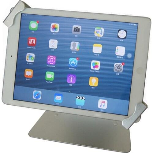 Tablet Security Lock Pad Display Stand Flexible Holder Lock Lockable Tablet Aluminum For Ipad 360 Rotate Anti Theft Alarm Stand