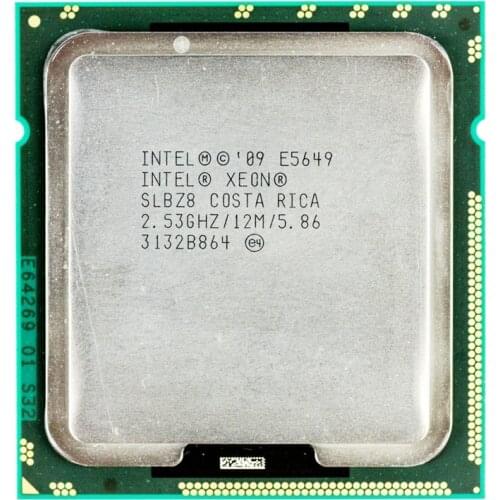 Intel Xeon E5649 2.53GHz 5.86GT/s 6 Core12MB LGA1366 SLBZ8 CPU Processor