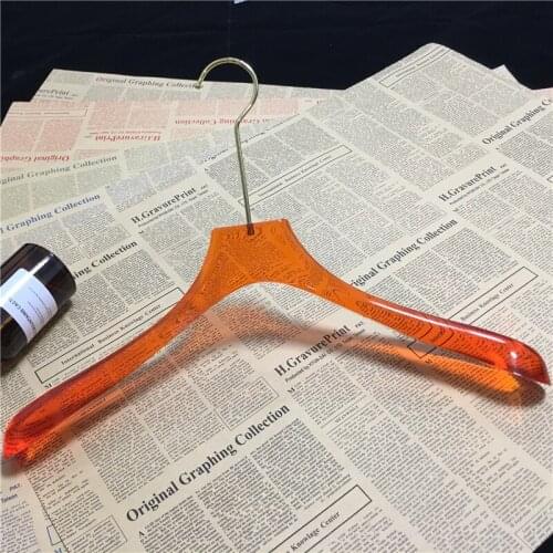 Clear Crystal Clothing Hangers Transparent Coat Hanger For Wedding Store Clothing Shop Customized With Your Logo