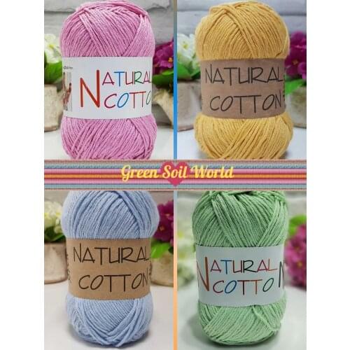 Cotton Knitting Yarn - 39 Color Options - 200m (100gr) - Diva Natural Cotton - Beret - Scarf - Sweaters - cardigans - Vest - Scarves - Amigurumi - Vests - Sweater - DIY