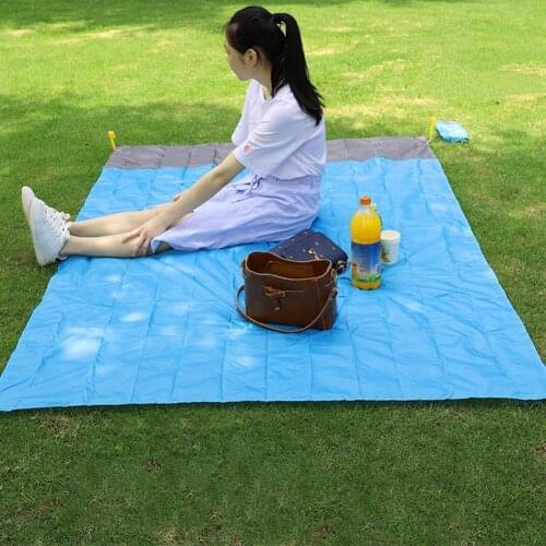 Outdoor Camping Mat Folding Foldable Beach Sandbeach Tent Lunch Picnic Mats Sleeping Pad Waterproof Outdoor Bed Cover