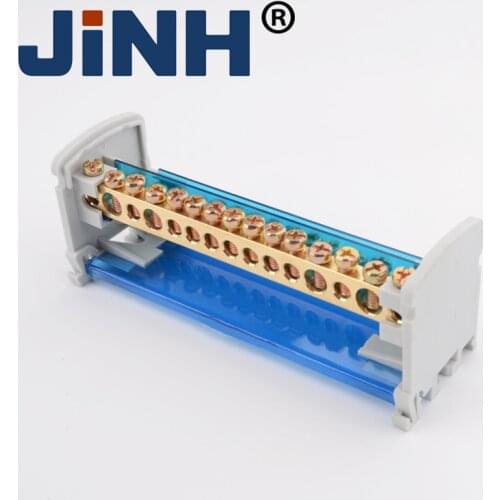 Junction Screw Universal 215 Wire Electrical Connector Din Rail Terminal Block Power Distribution Box