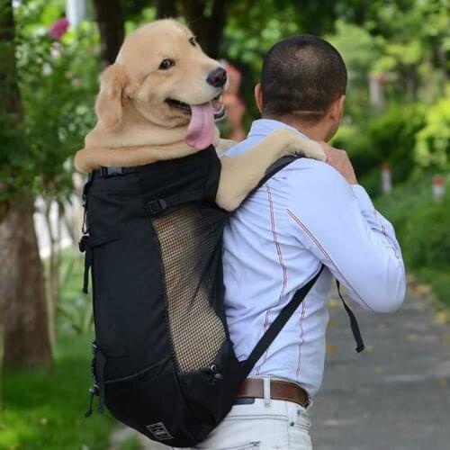 Pet Dog Carrier Bag for Medium Large Dogs Golden Retriever Pug French Bulldog Backpack Adjustable Big Dog Travel Bags Product
