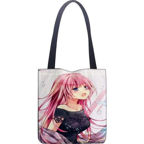 New Arrival Bag Luka Anime Handbag Fashion Printing Soft Open Pocket Casual Tote Double Shoulder Strap For Women Student