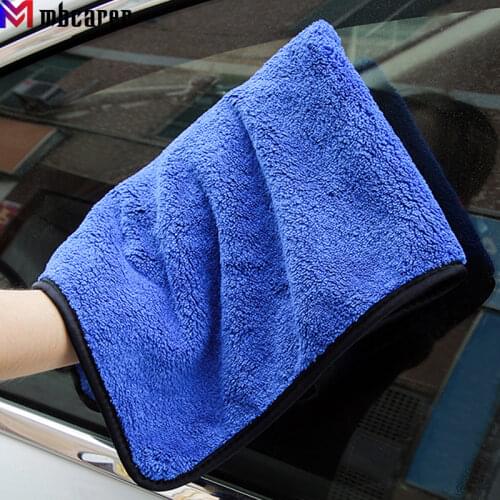 Polishing Cloths Gloves Car Cleaning Dry Microfiber Towel Super Absorbent Polisher Auto Wash Cloth Cleaner Tool Gray/Blue/Purple