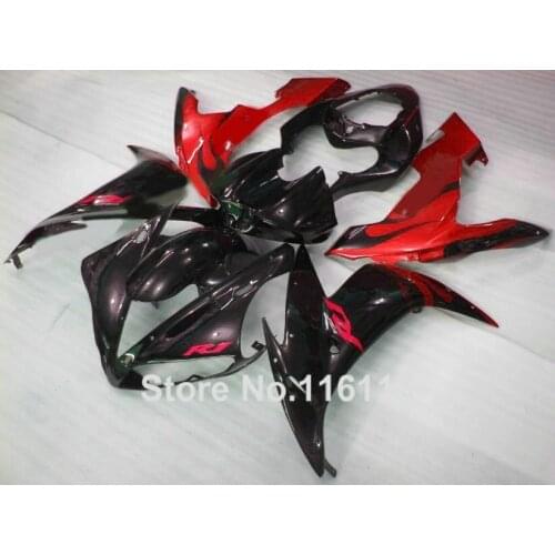 High grade full fairing kit for YAMAHA YZF R1 2004 2005 2006 red black fairings set R1 04 05 06 3242 Full injection