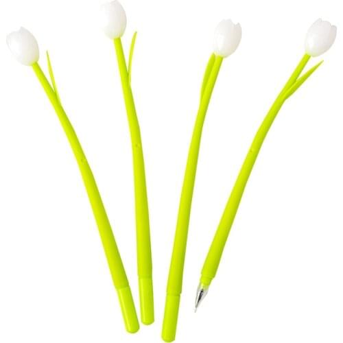 1pc Wholesale Heliochromic Tulips Silica Gel By Paying A Very Neutral Pen Pen Black 0.5 Student Creative Pen