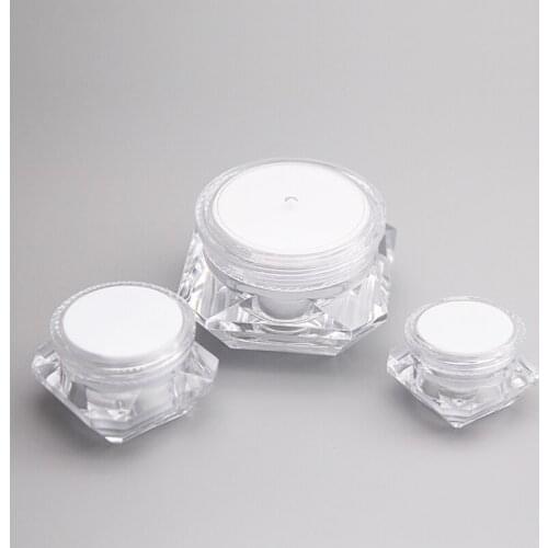20pcs 5g 10g 15g empty clear sample mask cream containers box plastic bottles jars for cream cosmetic packaging,empty clear tin